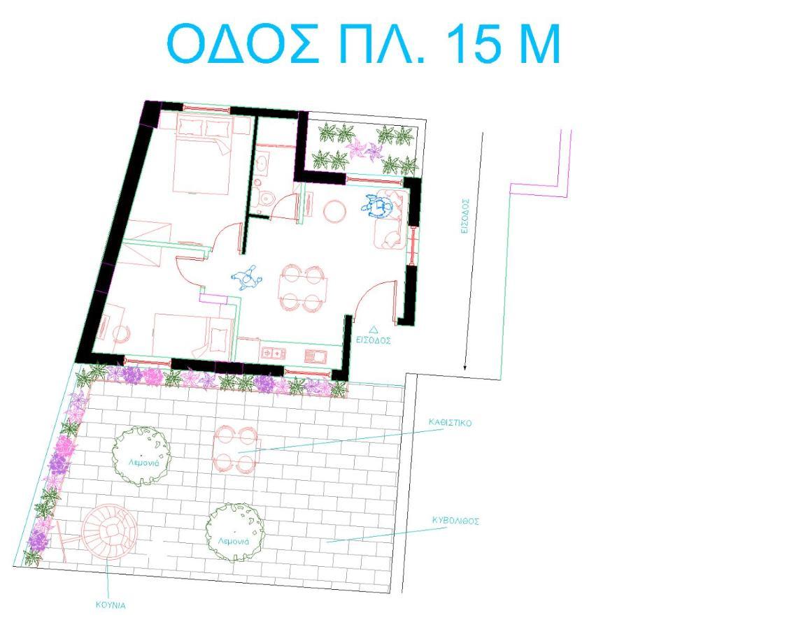 Lemon Garden Stylish Private Apartment Каламата Екстер'єр фото